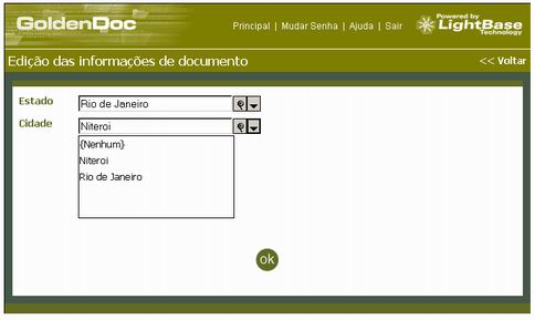 Exemplo de campos utilizando fontes mestre/escravo